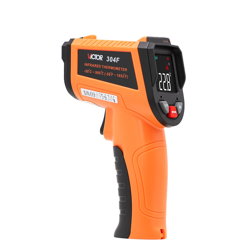 胜利仪器（VICTOR） VC304F 红外线测温仪 -50至900°C （单位：台）  