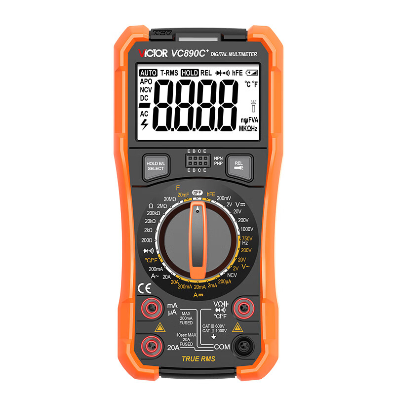 胜利仪器（VICTOR） VC890C+ 万用表 带测温 （单位：个）  