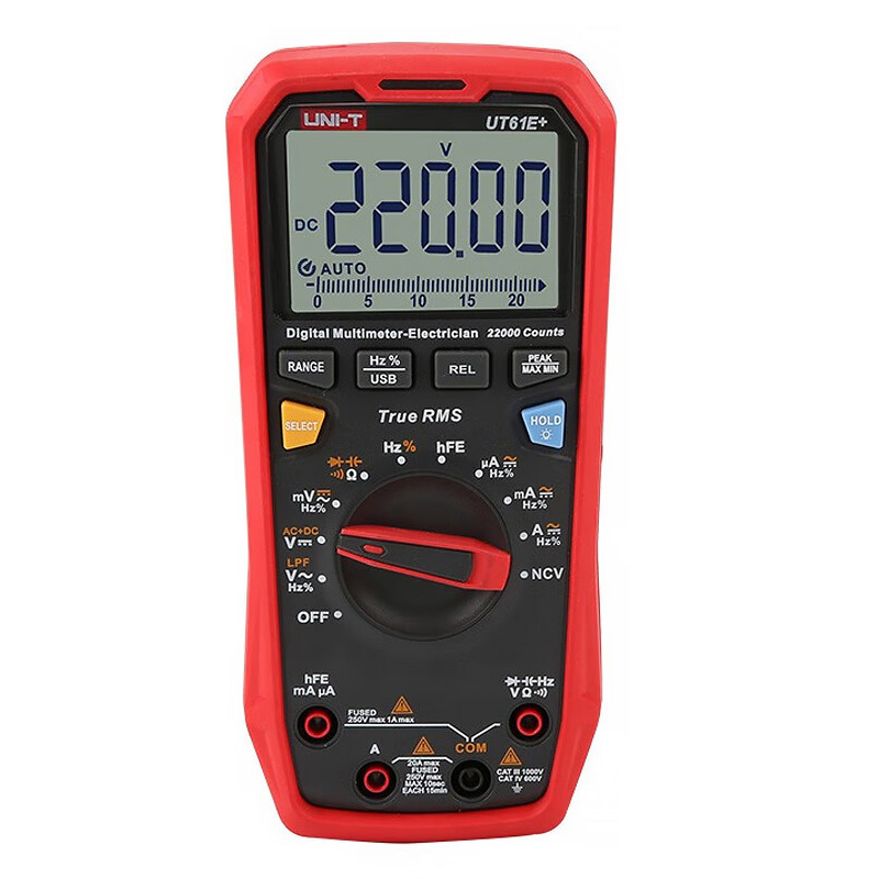 优利德（UNI-T） UT61E+ 自动量程高精度数字万用表  （单位：个）  
