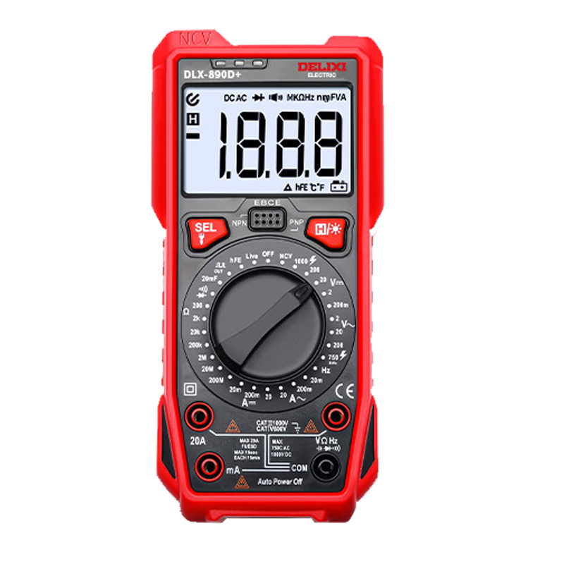 德力西（DELIXI） DLX-890D+ 数字万用表 祼机+表笔 （单位：套）  