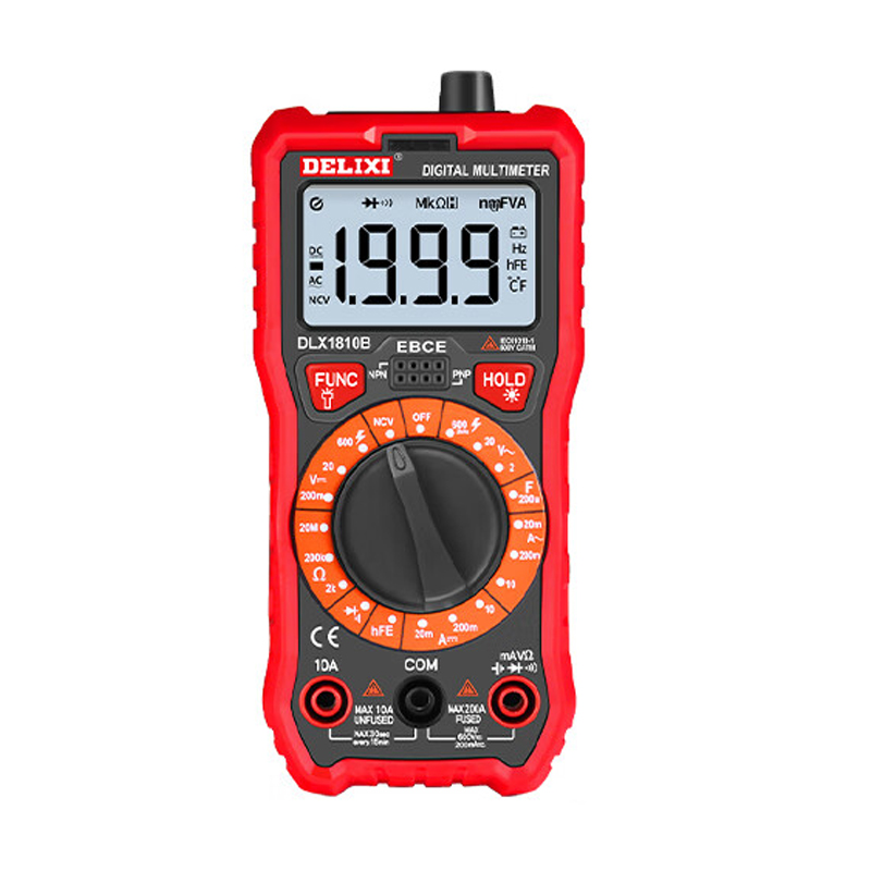 德力西（DELIXI） DLX-1810B 数字万用表 祼机+表笔 （单位：套）  