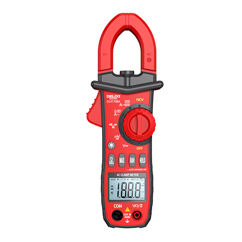 德力西（DELIXI） DLX-1708A 钳形万用表 交流600A （单位：台）  