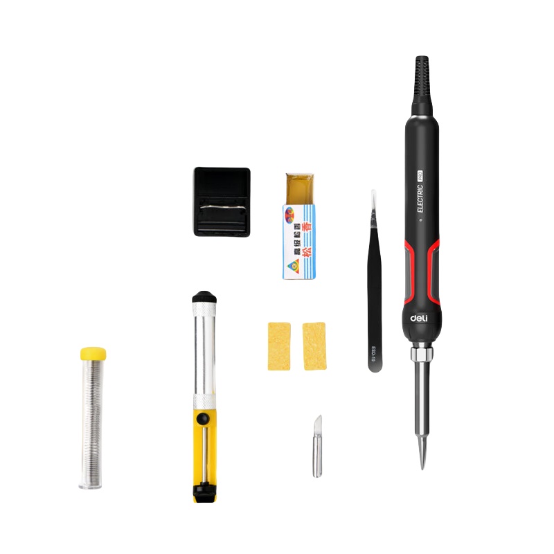 得力（deli） DL902400 内热式电烙铁9件套 60W （单位：套）  