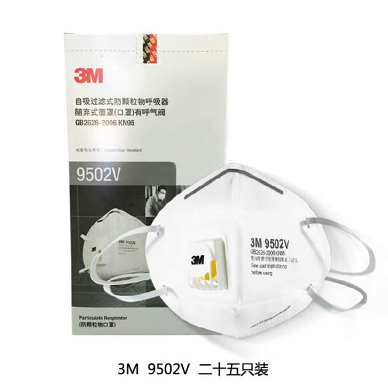 3M 9502V 自吸过滤式防颗粒物呼吸器  （单位：盒）  
