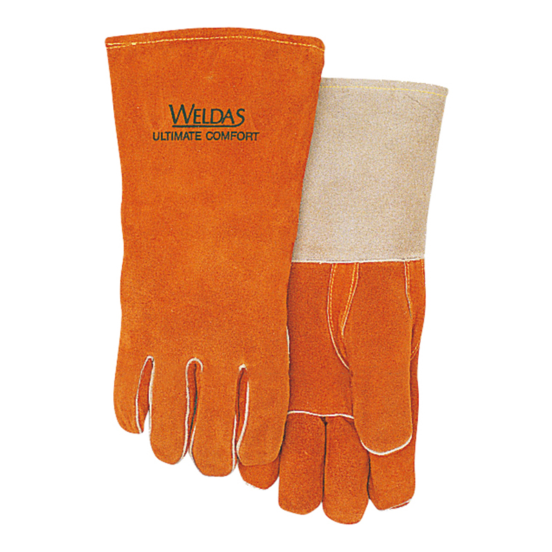 威特仕（WELDAS） 10-0328XL 二层牛皮全衬里直拇指款焊接手套 XL 12副/组 （单位：组）  