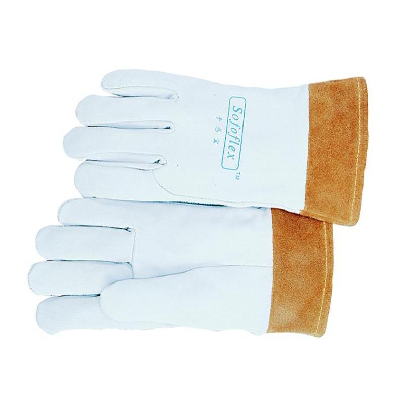 威特仕（WELDAS） 10-1008XL 上等羊青皮短袖筒款焊接手套 XL 12副/组 （单位：组）  