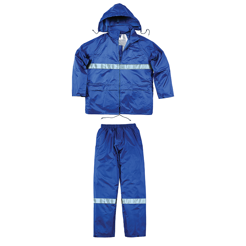 代尔塔（Delta） 407004-MA-XL 反光分体式雨衣套装 XL （单位：件） 上衣+裤 藏青色