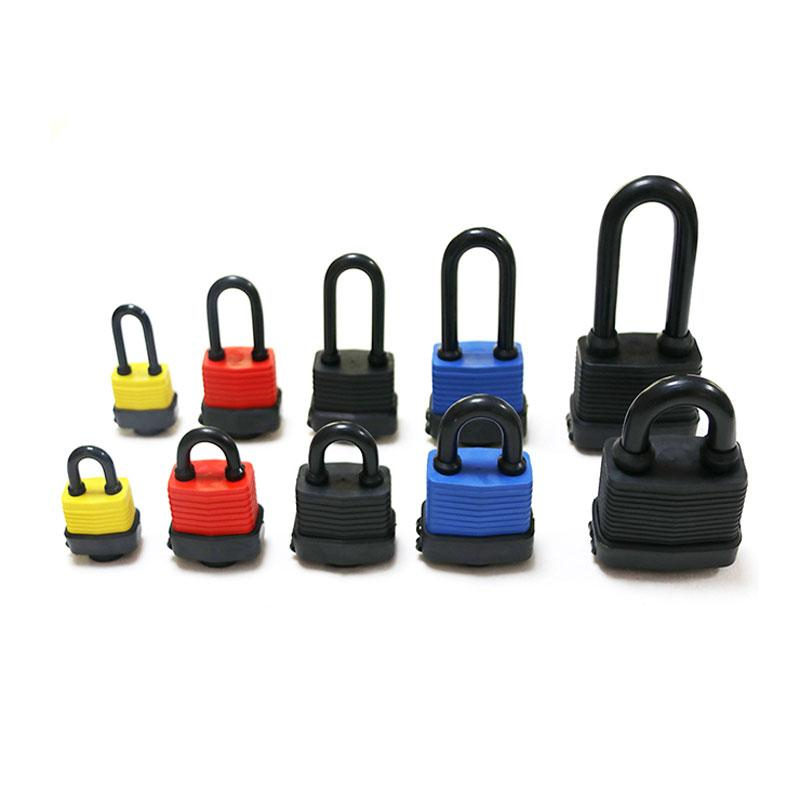 安赛瑞 14713 长梁钢制千层安全挂锁 &Phi;6mm 高48mm （单位：把）  黄色