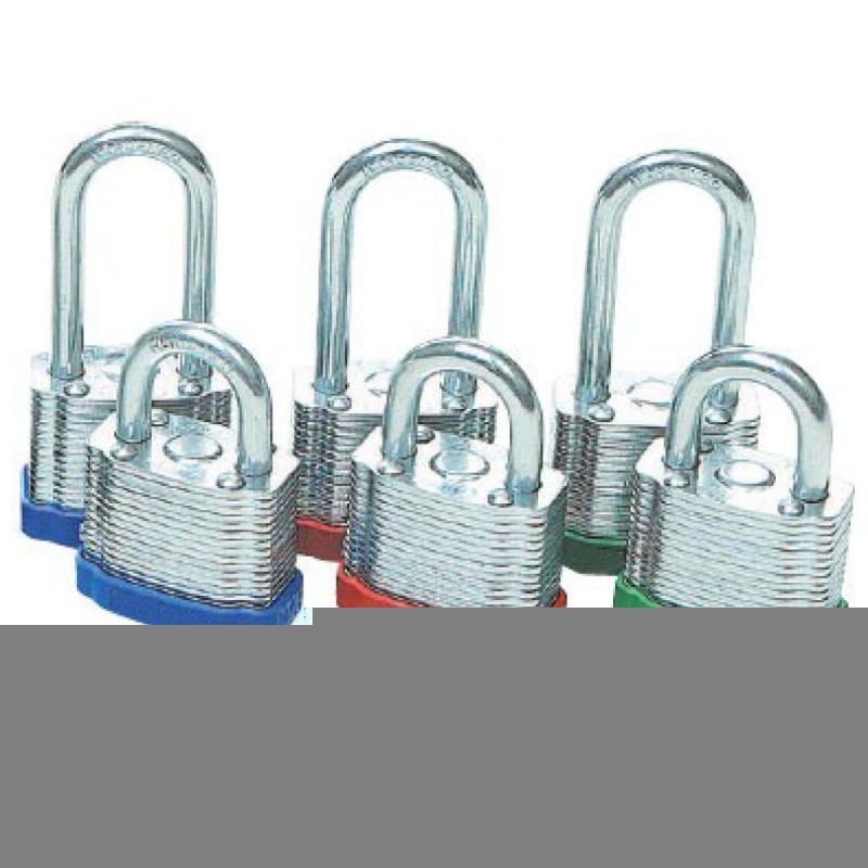 安赛瑞 14712 长梁钢制千层安全挂锁 &Phi;6mm 高48mm （单位：把）  红色