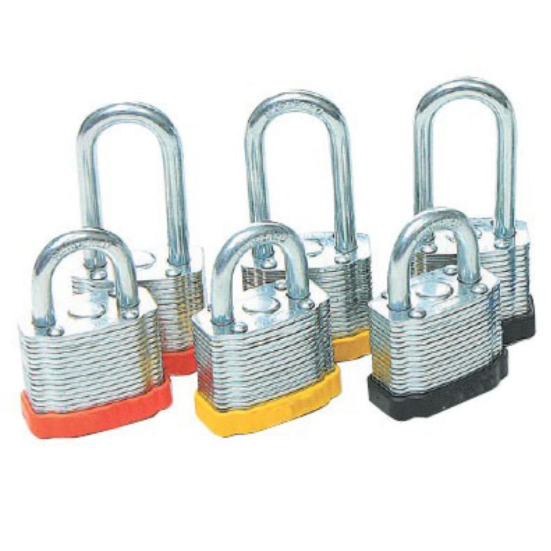 安赛瑞 14717 长梁钢制千层安全挂锁 &Phi;6mm 高48mm （单位：把）  橙色