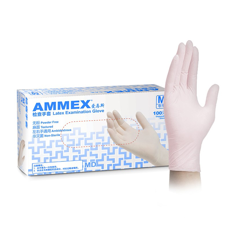 爱马斯（AMMEX） TLFCMD44100 乳胶手套  （单位：盒）  