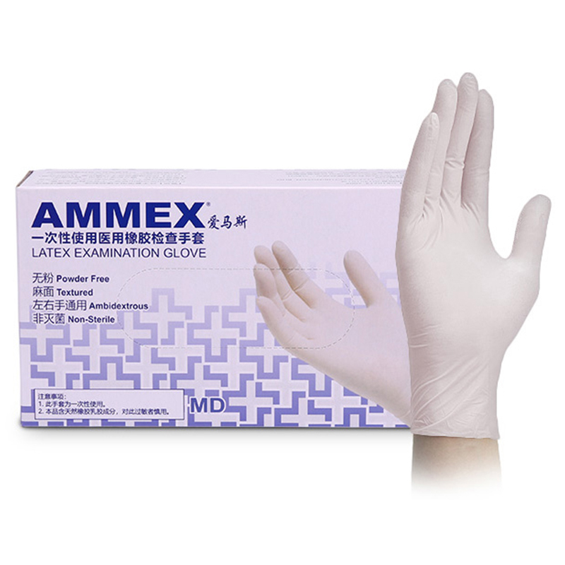 爱马斯（AMMEX） TLFCMD46100 乳胶手套  （单位：盒）  