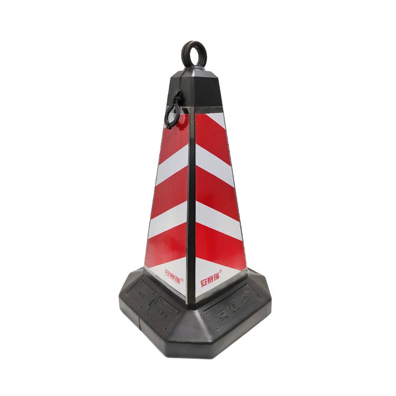 安赛瑞 11207 方尖路锥 700*380*380mm （单位：个）  红白相间