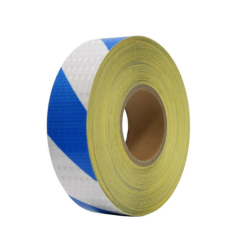 安赛瑞 S14358 超级晶格反光警示胶带 50mm*50m （单位：卷）  蓝/白