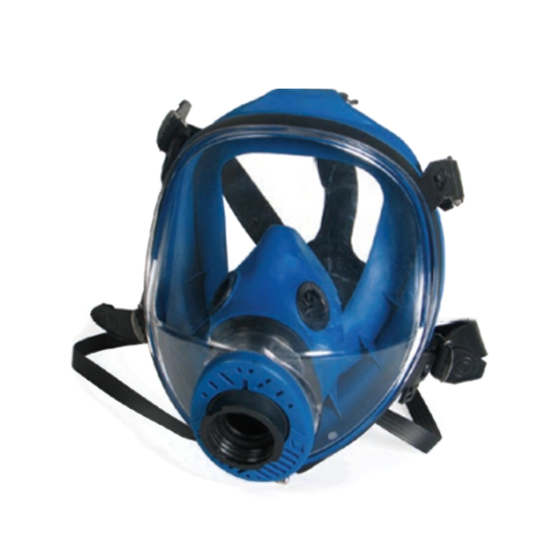 羿科 60414104 硅胶大视野全面罩 接滤罐 （单位：件）  蓝色