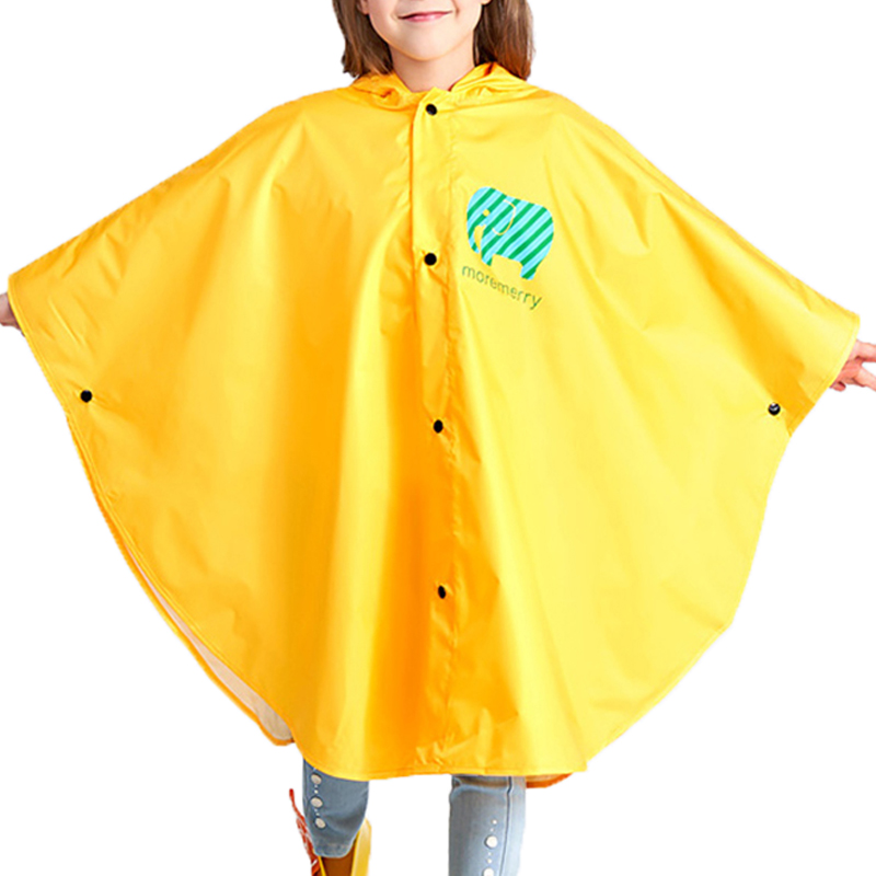 班哲尼 儿童款 斗篷雨披 95*134cm XXXL （单位：件）  黄色