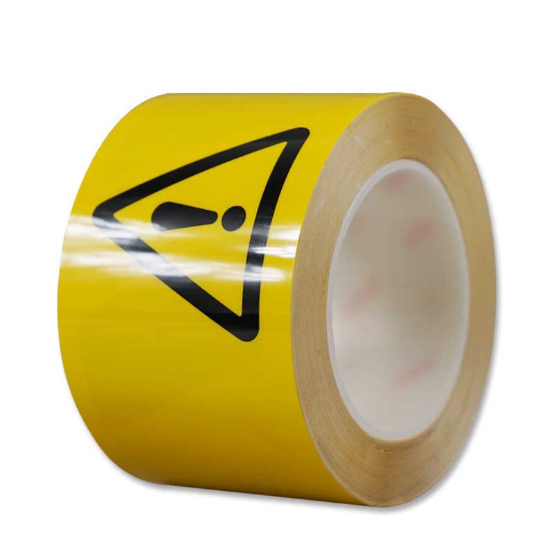 安赛瑞 11978 PET基材警示标识胶带 注意安全 75mm*22m （单位：卷）  