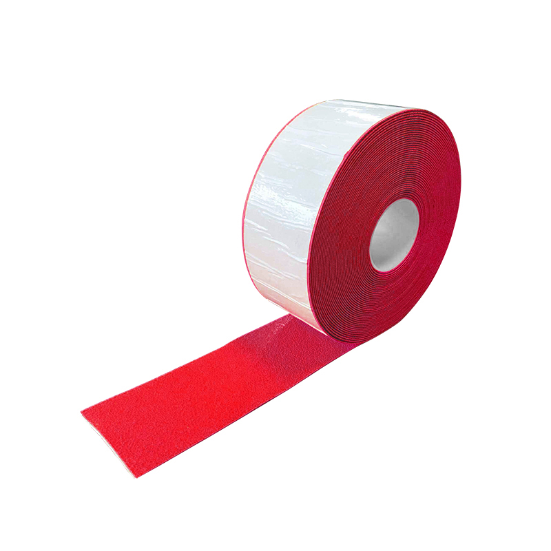 安赛瑞 12376 塑胶材质重载型反光划线胶带 10cm*20m （单位：卷）  红色