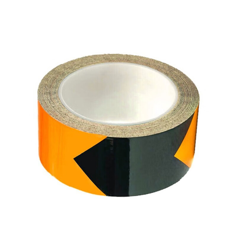 安赛瑞 14350 工程级反光膜反光警示胶带 黄黑箭头 10cm*22m （单位：卷）  