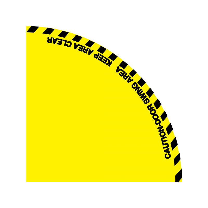 安赛瑞 14328 开门半径警示地贴 120*120cm （单位：张）  