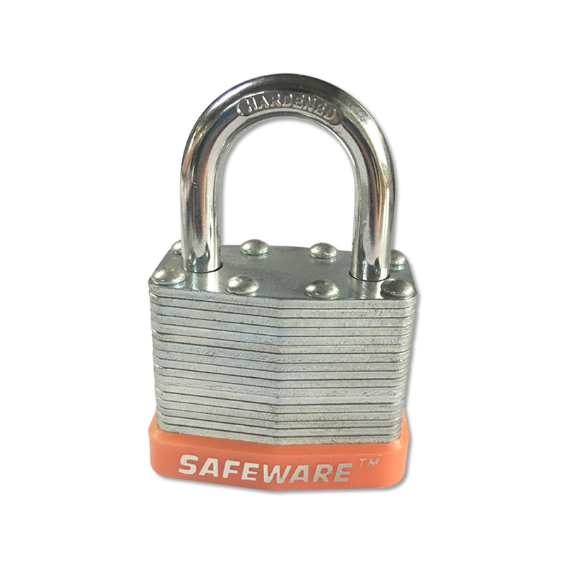 安赛瑞 14710 钢制千层安全挂锁 &Phi;6*25mm （单位：把） 标配2把钥匙 橙色