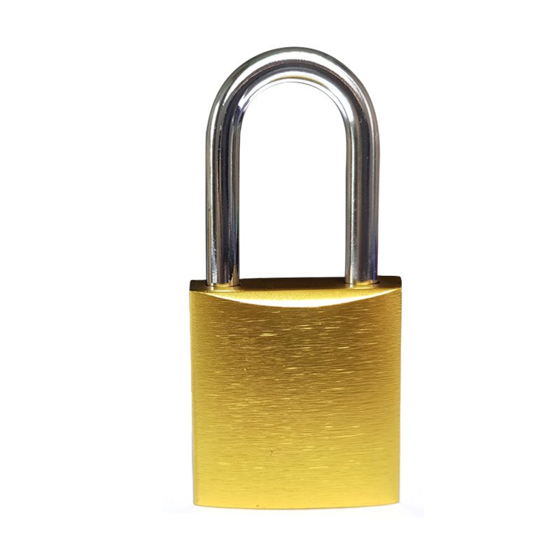 安赛瑞 14693 铝合金安全挂锁 &Phi;6*38mm （单位：把） 标配2把钥匙 黄色