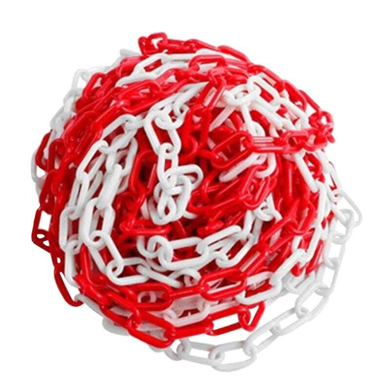 安赛瑞 14487 塑料材质塑料隔离链条 长度25m （单位：卷）  红白