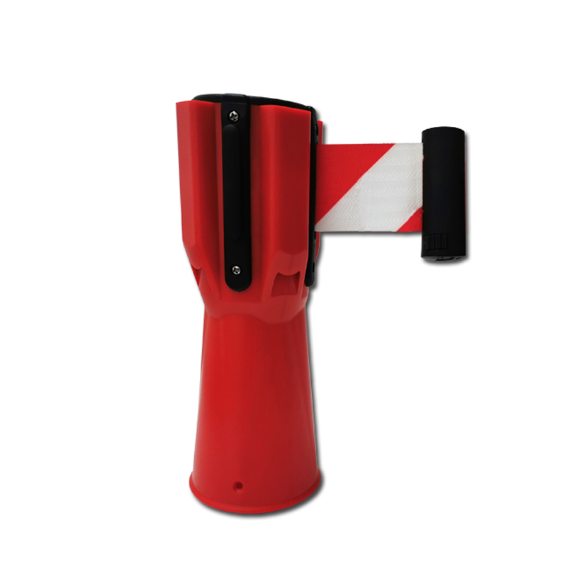 安赛瑞 11212 路锥伸缩隔离带头 带长2.8m （单位：个）  红白