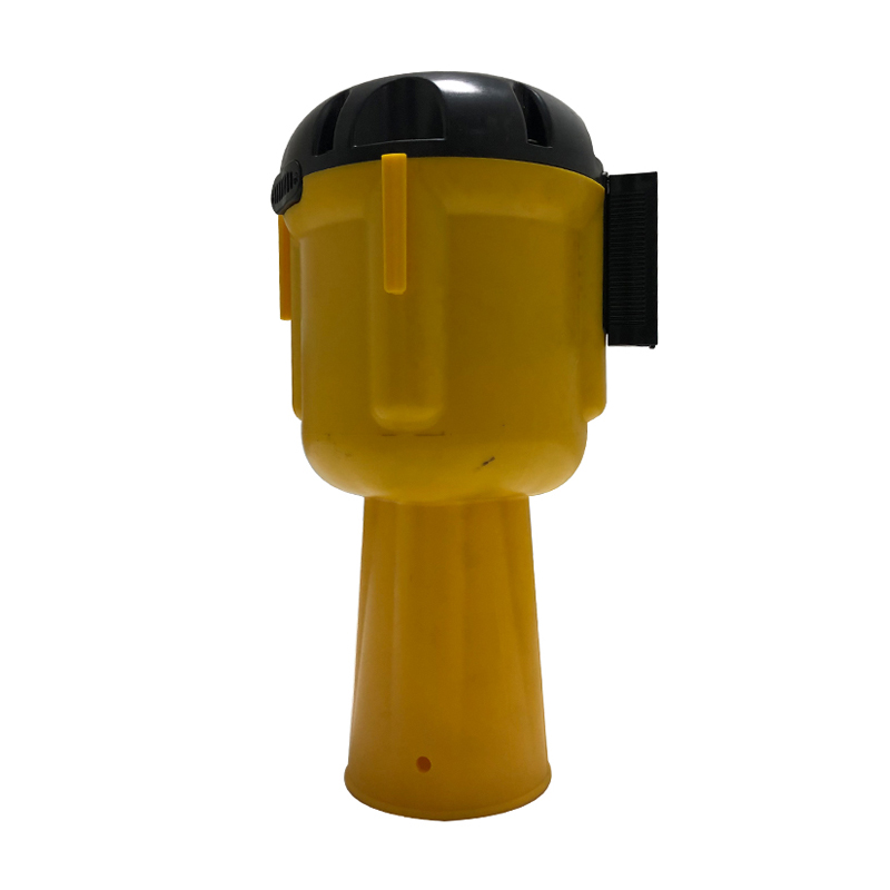 安赛瑞 11719 路锥伸缩隔离带头 带长9m （单位：个）  黄黑