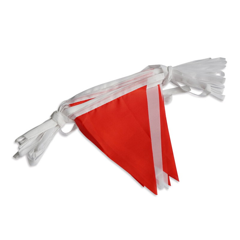 安赛瑞 14107 警示红白旗 宽14*高18cm 长度10m （单位：个）  