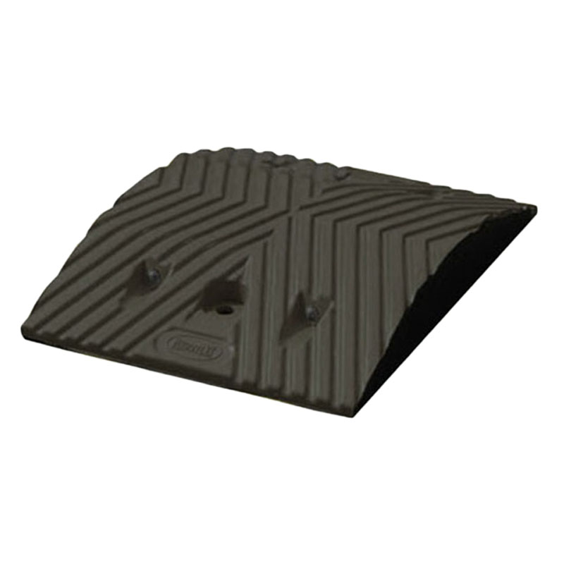 安赛瑞 14457 橡胶材质重载橡胶减速带 25*35*5cm （单位：个） 含安装配件 黑色