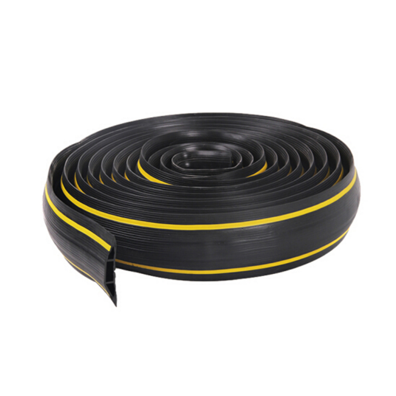 安赛瑞 11885 PVC材质线缆保护带 3孔 8.3*900cm （单位：个）  黄黑