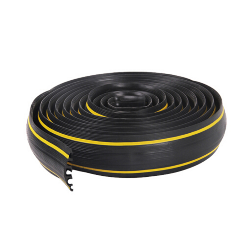 安赛瑞 11886 PVC材质线缆保护带 5孔 6.4*900cm （单位：个）  黄黑