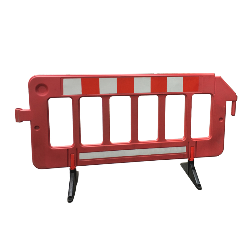 安赛瑞 11995 塑料材质组合式围栏 L200*H100*W40cm （单位：个） 配反光贴 红色