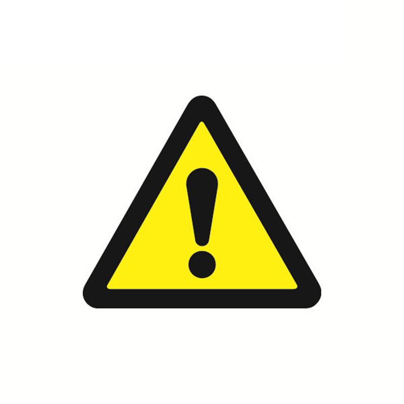 安赛瑞 32810 不干胶GB安全警示标签 注意安全 边长10cm 10片/包 （单位：包）  