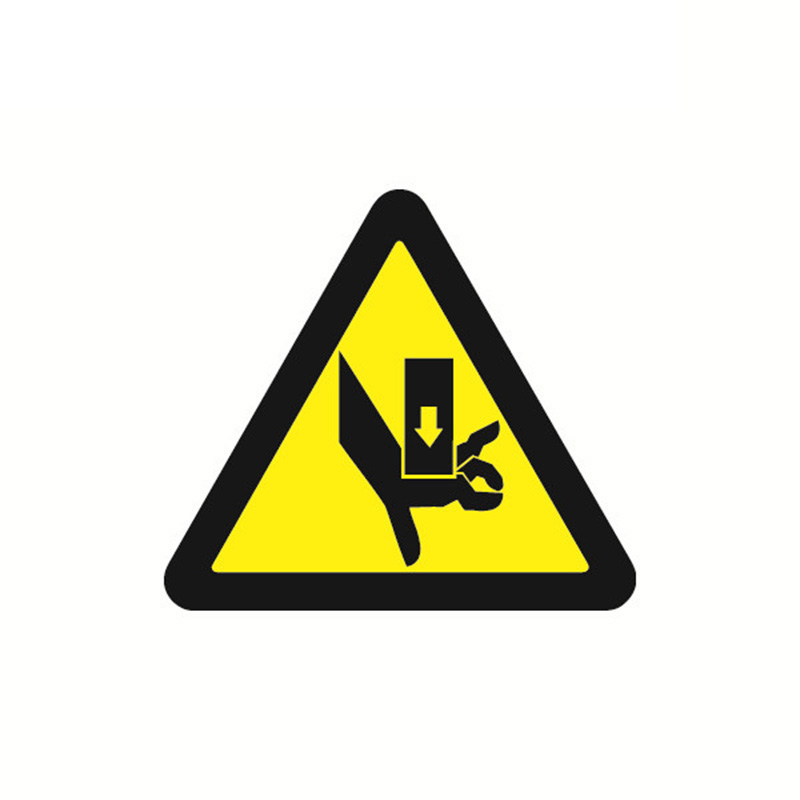 安赛瑞 32813 不干胶GB安全警示标签 当心伤手 边长10cm 10片/包 （单位：包）  