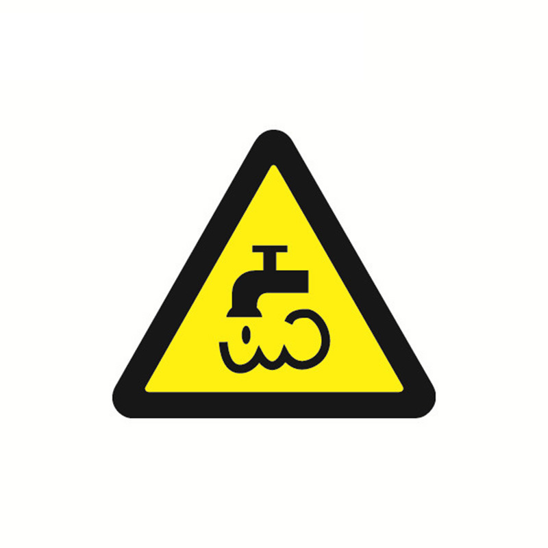 安赛瑞 32829 不干胶GB安全警示标签 当心蒸汽和热水 边长10cm 10片/包 （单位：包）  