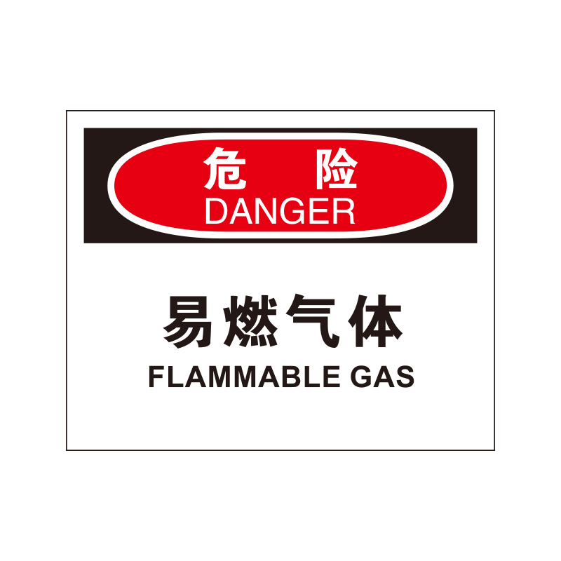 安赛瑞 31216 3M不干胶OSHA安全标识 危险-易燃气体 250*315cm （单位：张）  