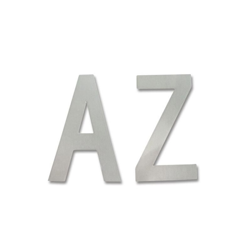 安赛瑞 34602 反光不干胶模切字母标识贴 A-Z各5片 字高3&Prime; （单位：套）  银白