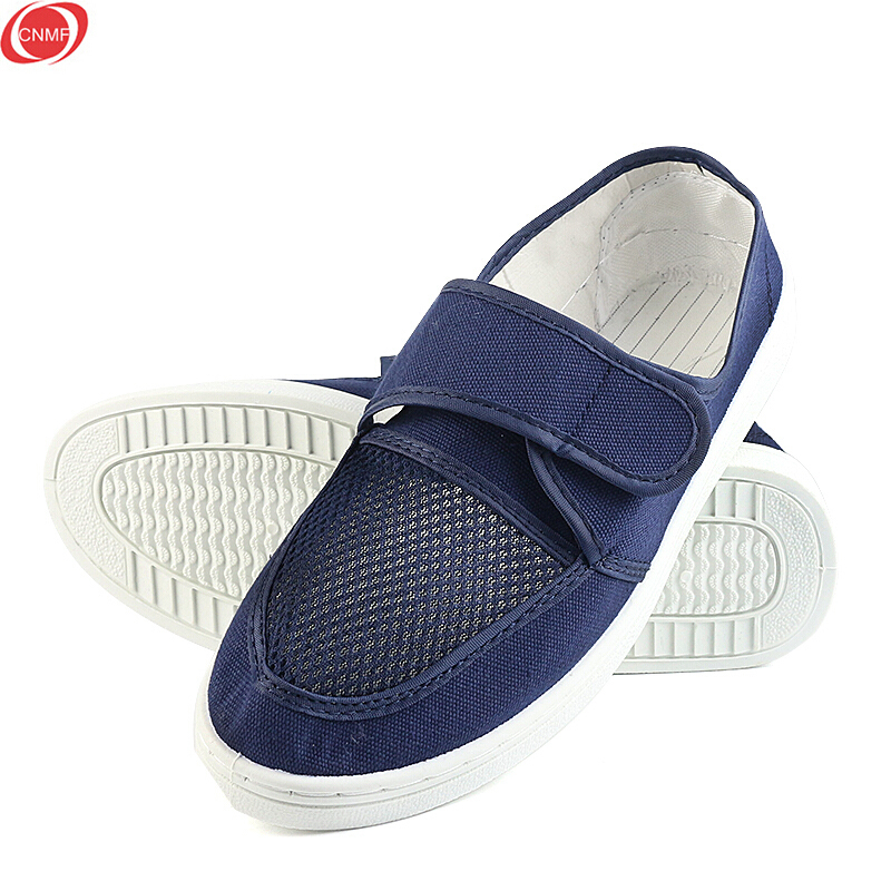 谋福 防静电 帆布网面鞋 37码 （单位：双）  藏蓝色