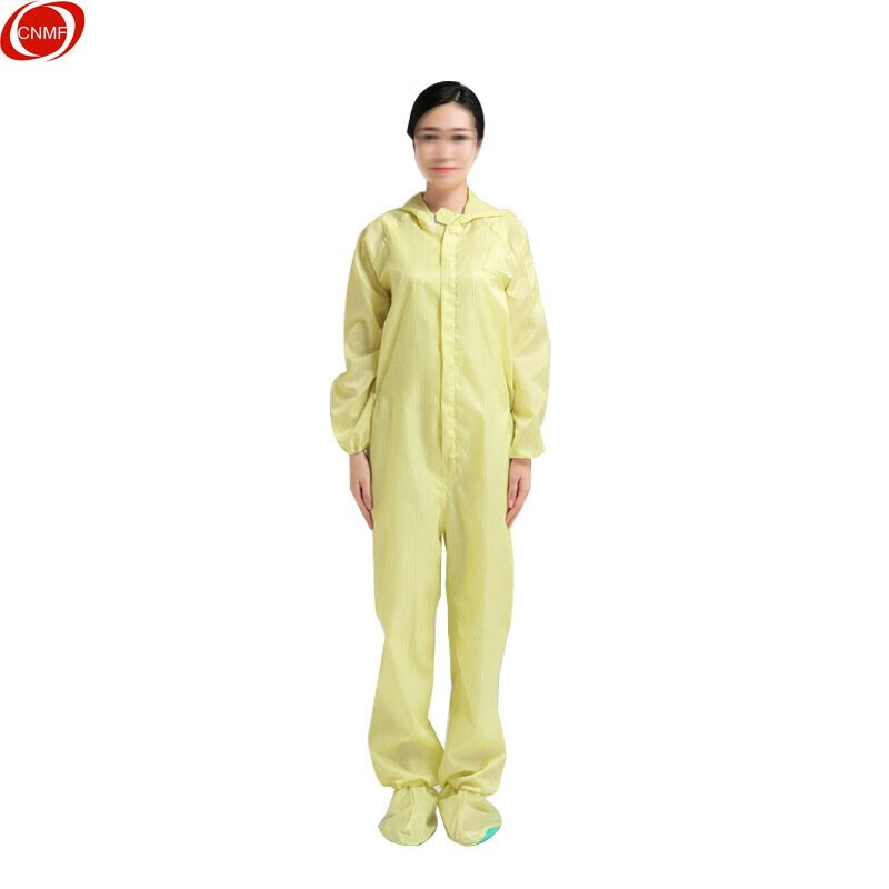 谋福 8530 防静电四连体连帽服 M （单位：套）  黄色