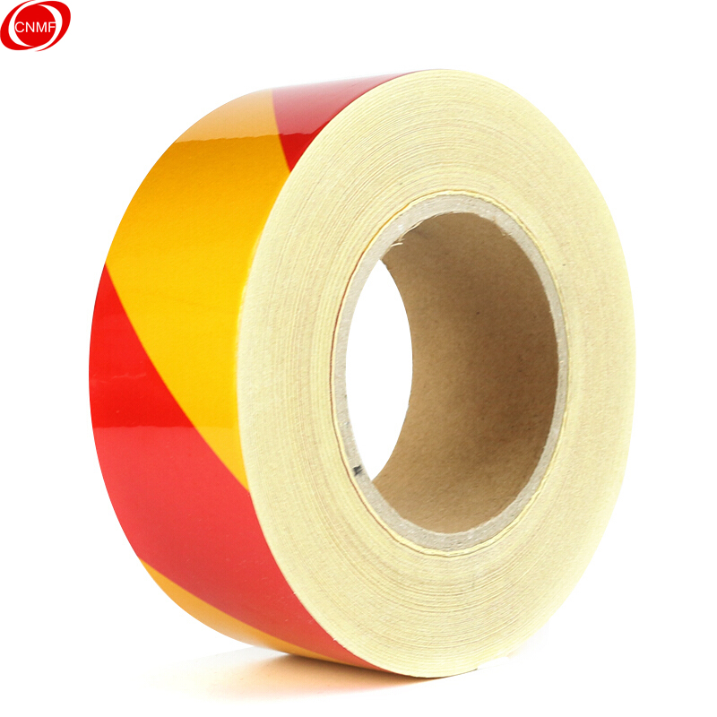 谋福 L84062 反光膜警示胶带 长45.7米 5cm宽 （单位：卷）  红黄色