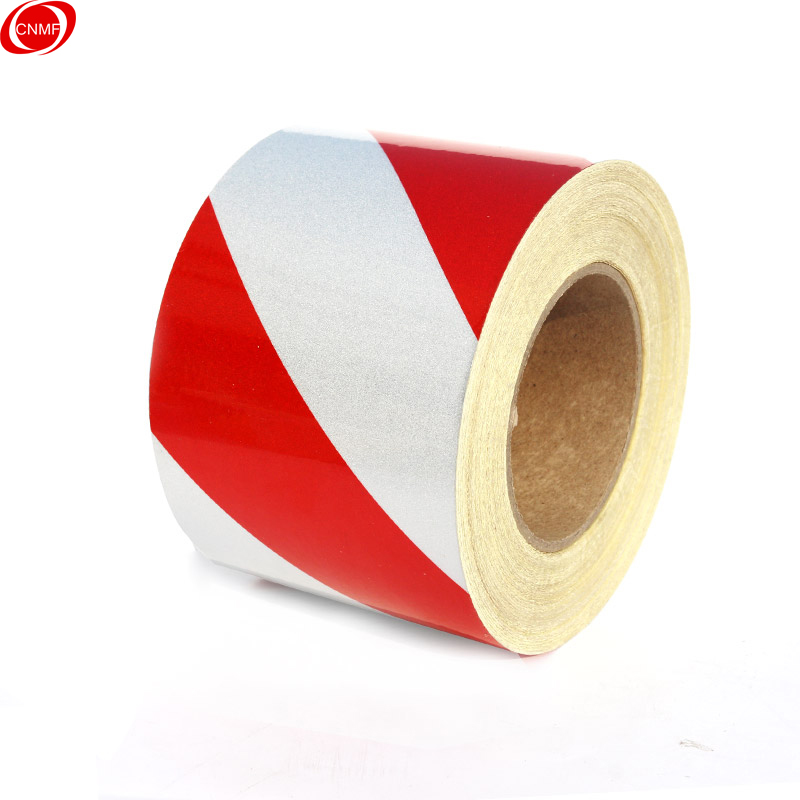 谋福 L8408 反光膜警示胶带 长45.7米 10cm宽 （单位：卷）  红白色