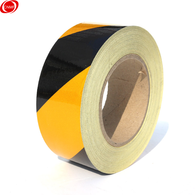 谋福 84072 反光膜警示胶带 长45.7米 10cm宽 （单位：卷）  黄黑色