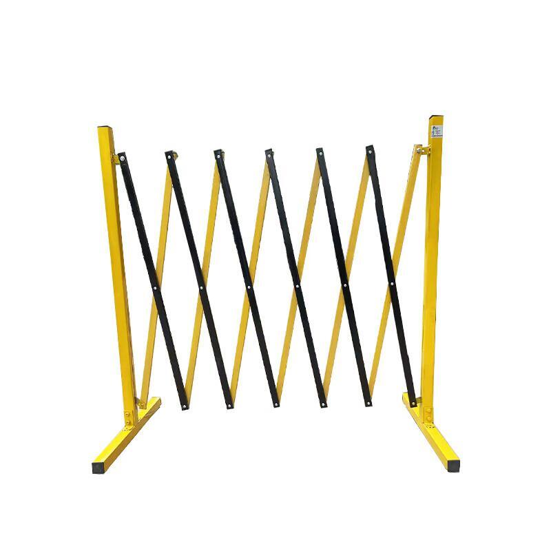 宸极 CH-TWLB1023 铁管伸缩围栏 1.02*3m （单位：片）  黑黄相间