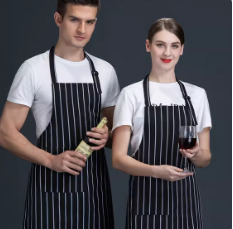 安赛瑞（ansairui） AS06 棉布围裙 均码 （单位：条）  黑白条纹