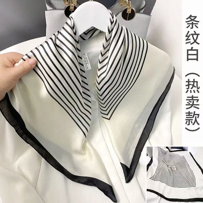 鑫卓越 女式 客服部门丝巾（女式） 黑白条纹 （单位：套）  黑白