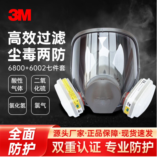 3M 【6800+6002】7件套 呼吸套装 7件套 （单位：套）  