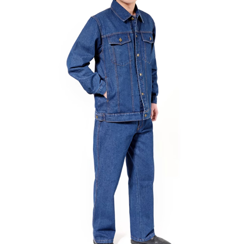 翔科达(SOARKODA) XKD003 牛仔布工作服套装 均码 （单位：套）  深蓝色