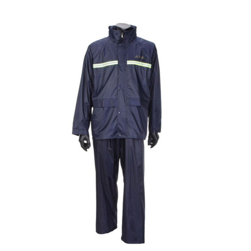 天堂 N211-7AX 双层分体式雨衣套装 M码 （单位：套）  藏青色